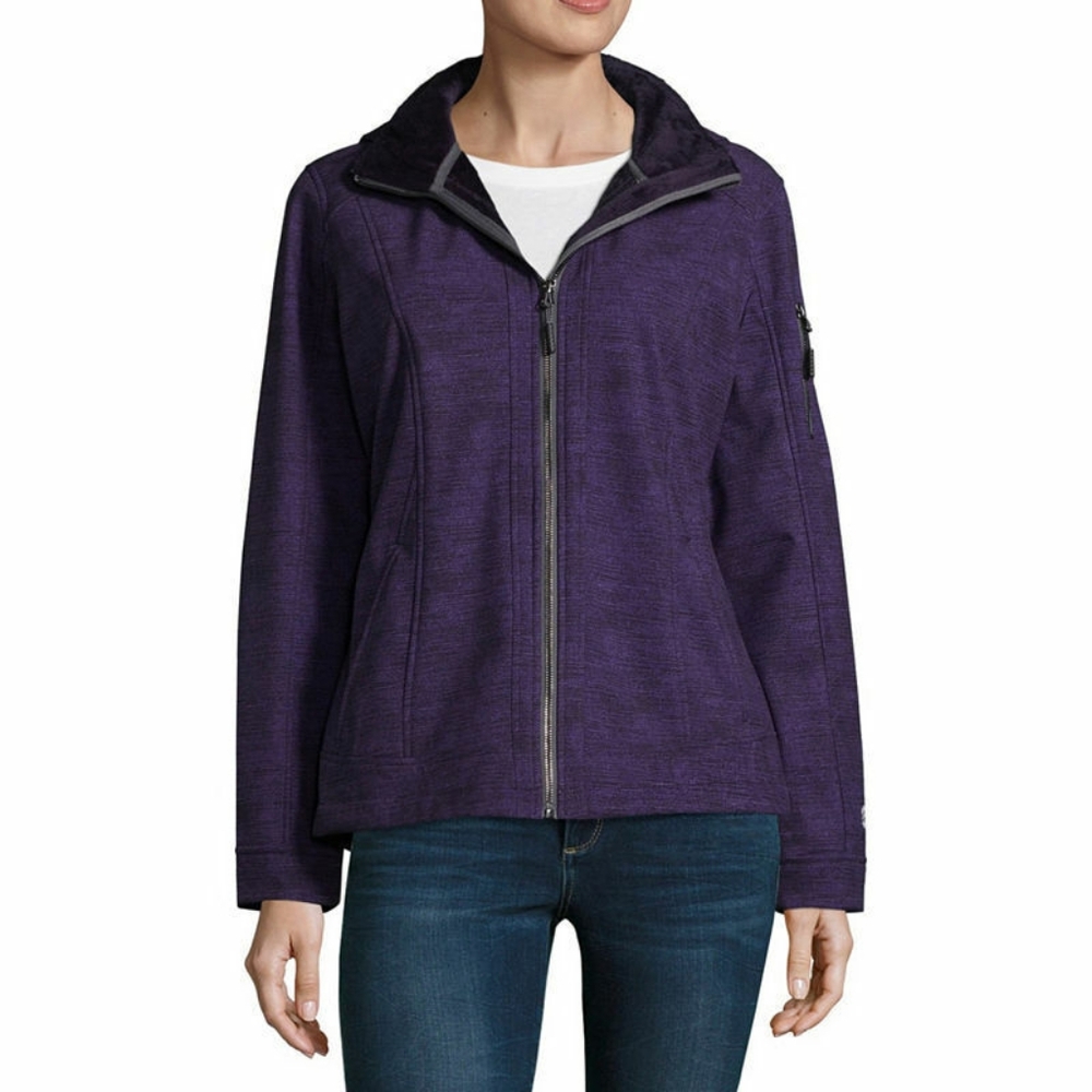 Free Country Purple Lined Softshell Jacket